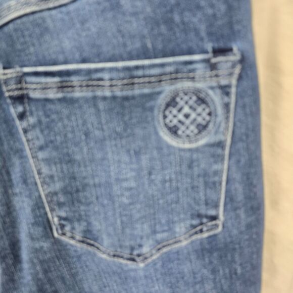 Laurie Felt Women's Blue Daisy Denim Crop Jeans Size 00P - Picture 9 of 13